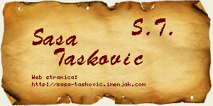 Saša Tasković vizit kartica